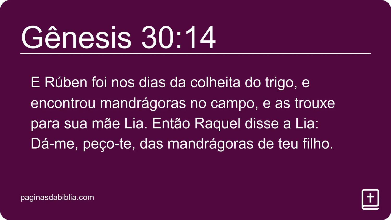 Gênesis 30:14