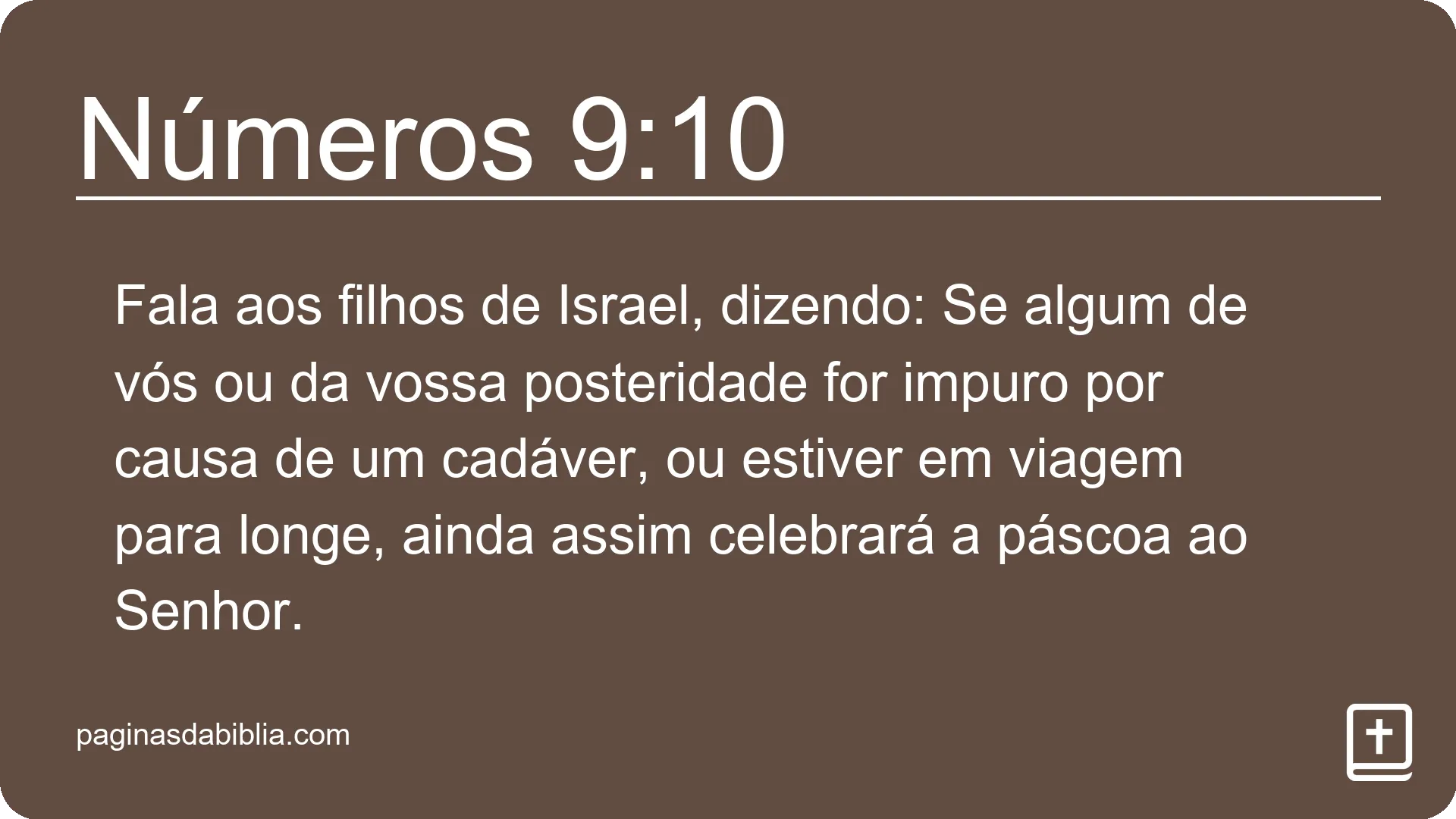 Números 9:10