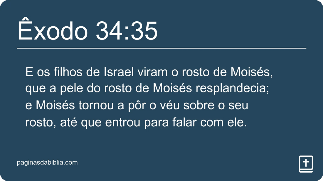 Êxodo 34:35