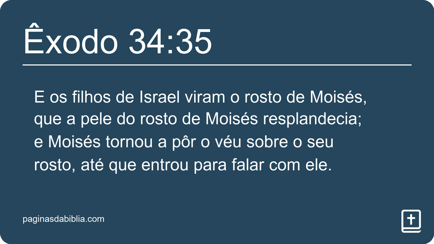 Êxodo 34:35