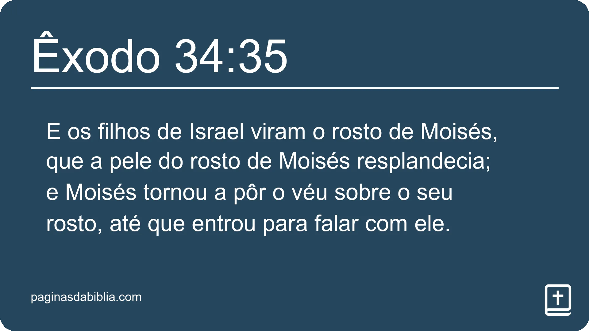 Êxodo 34:35