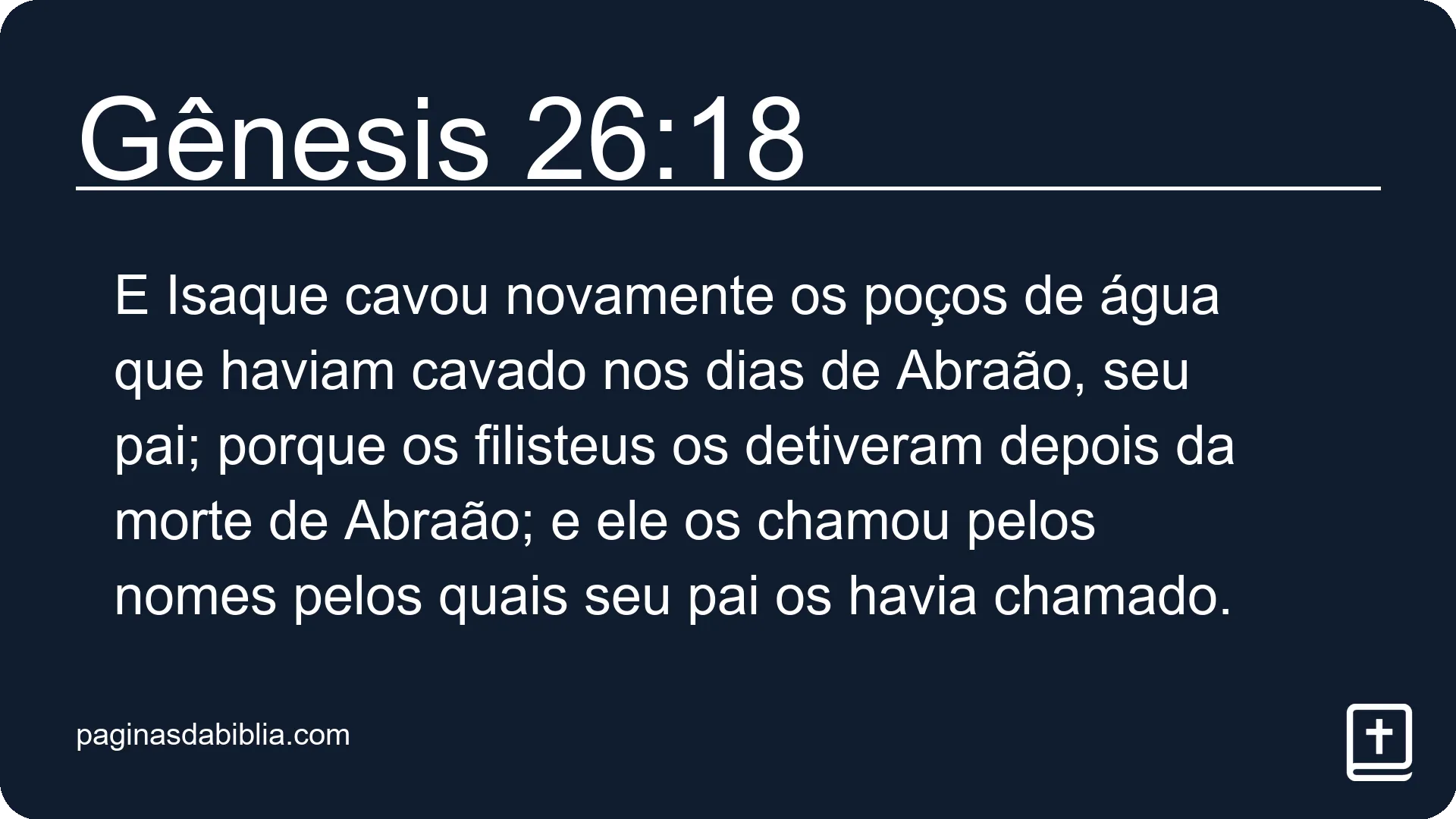 Gênesis 26:18