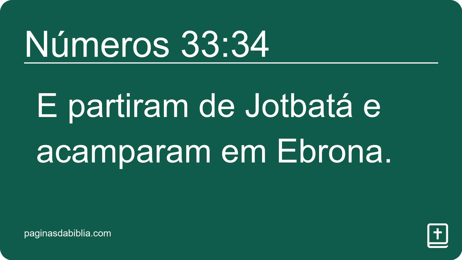 Números 33:34