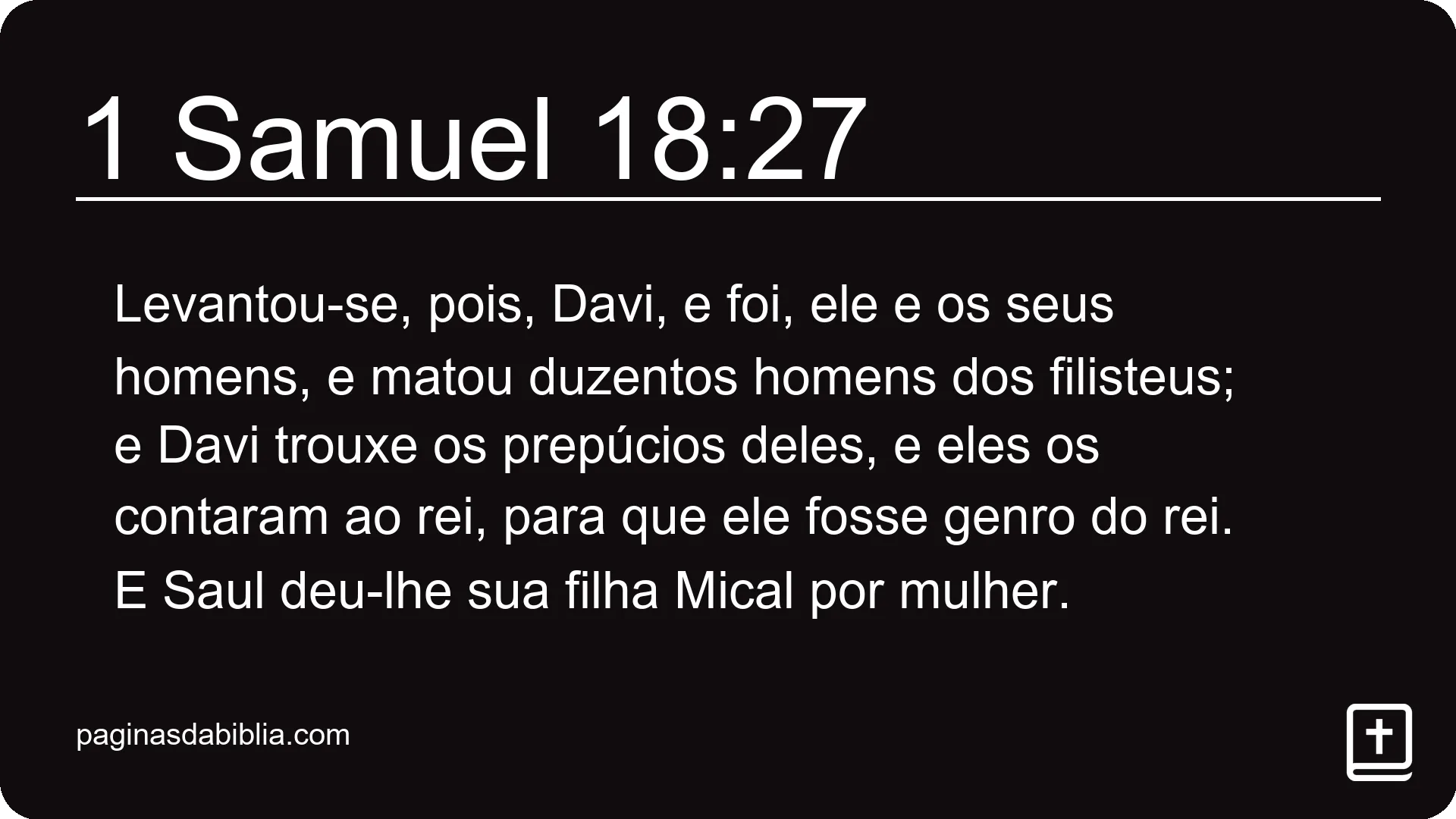 1 Samuel 18:27