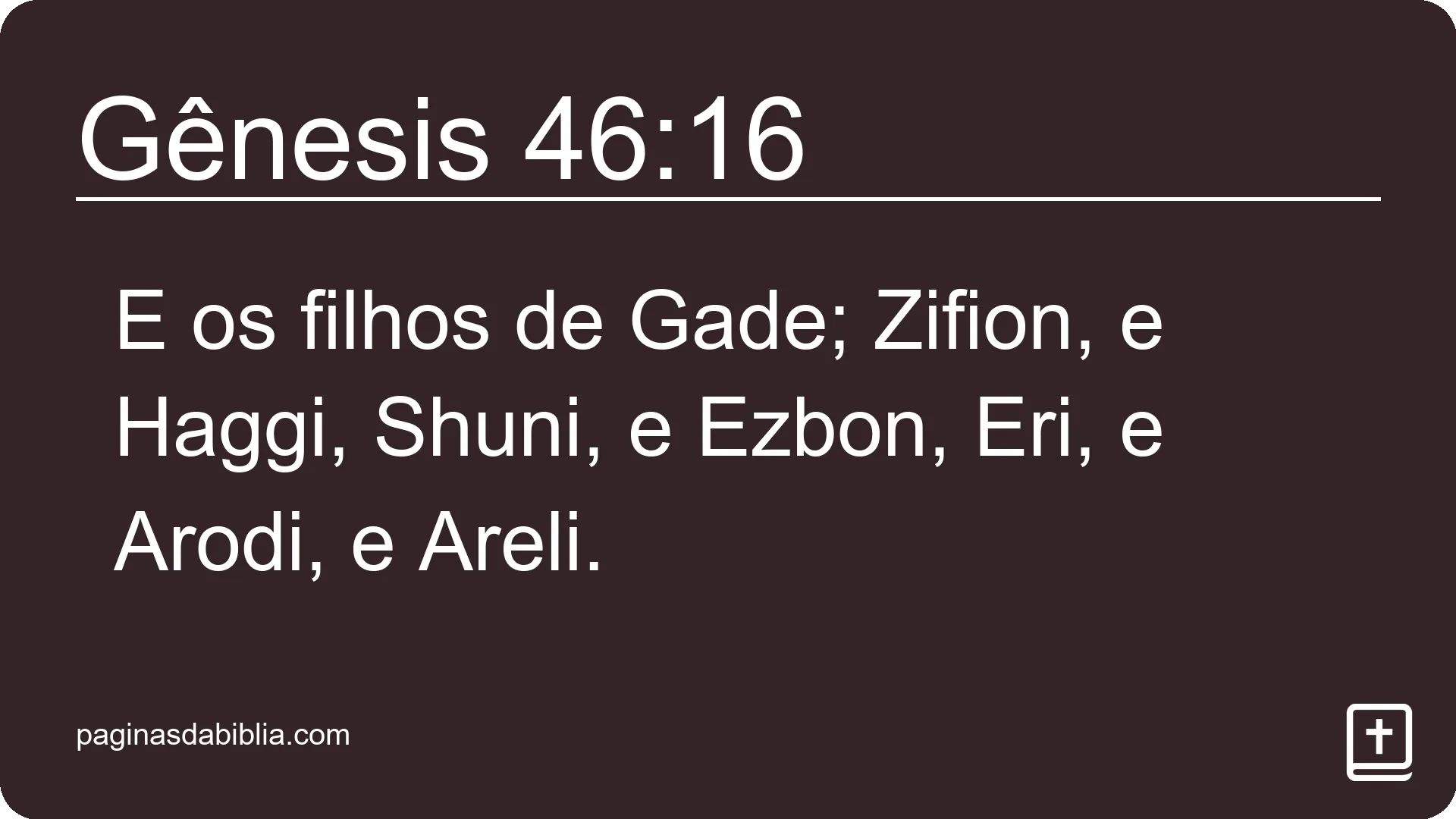 Gênesis 46:16