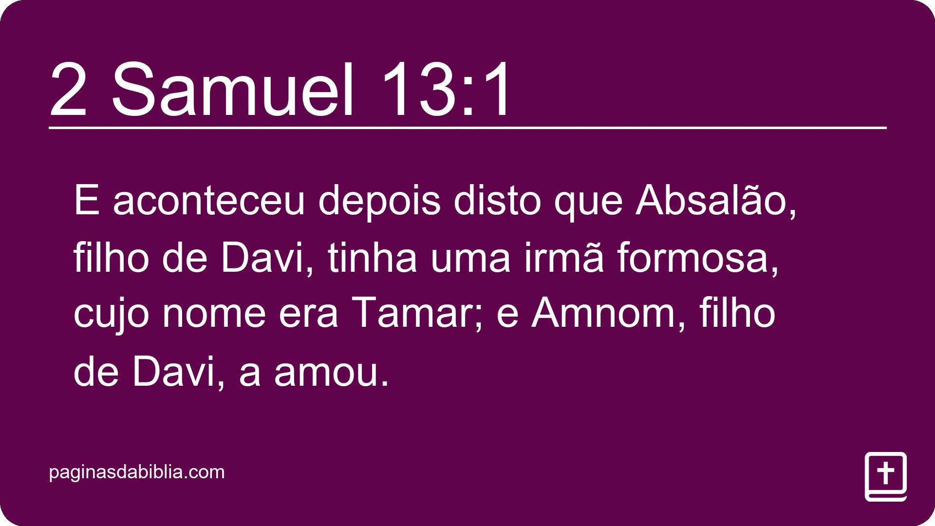 2 Samuel 13:1