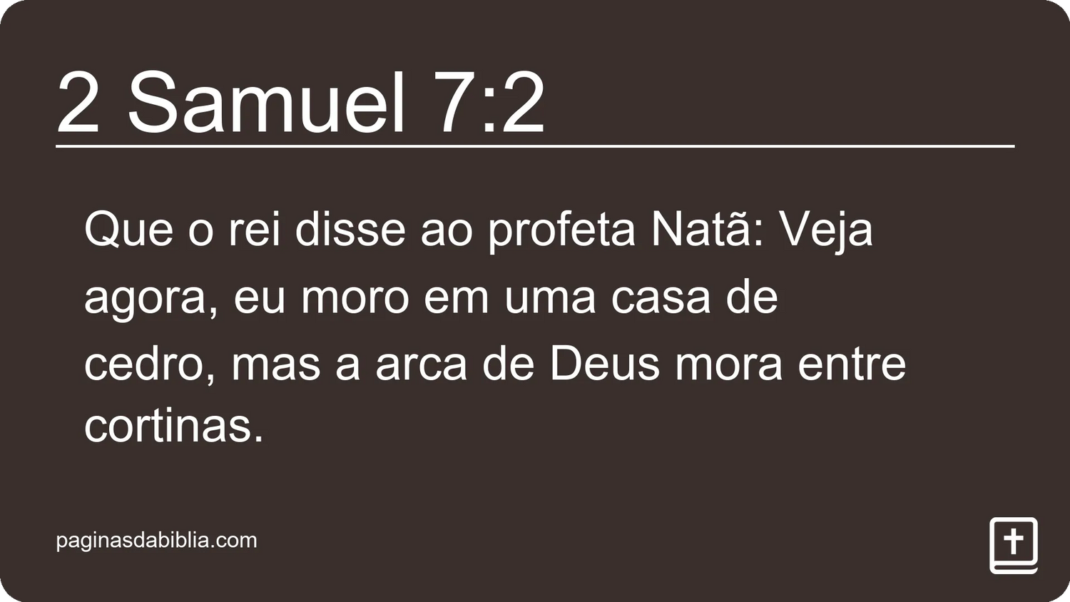 2 Samuel 7:2