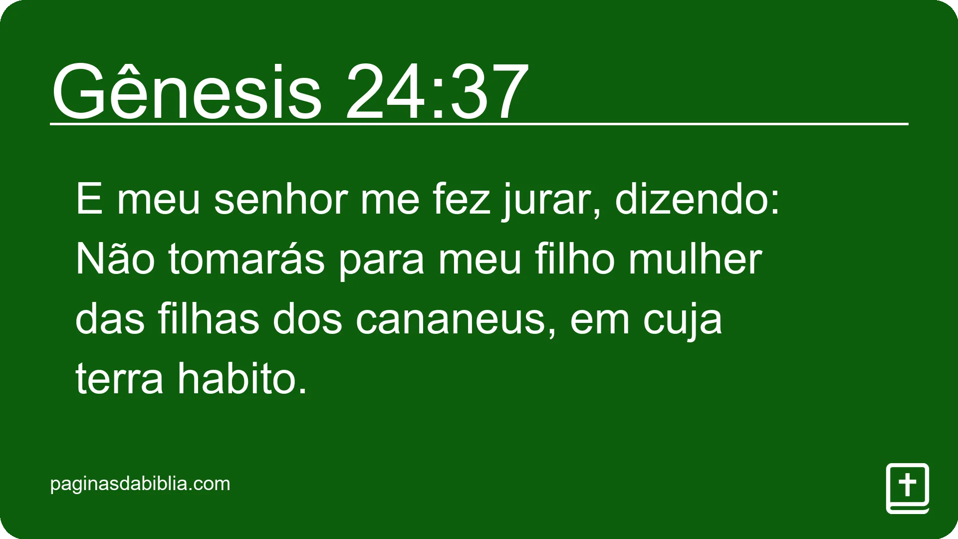 Gênesis 24:37