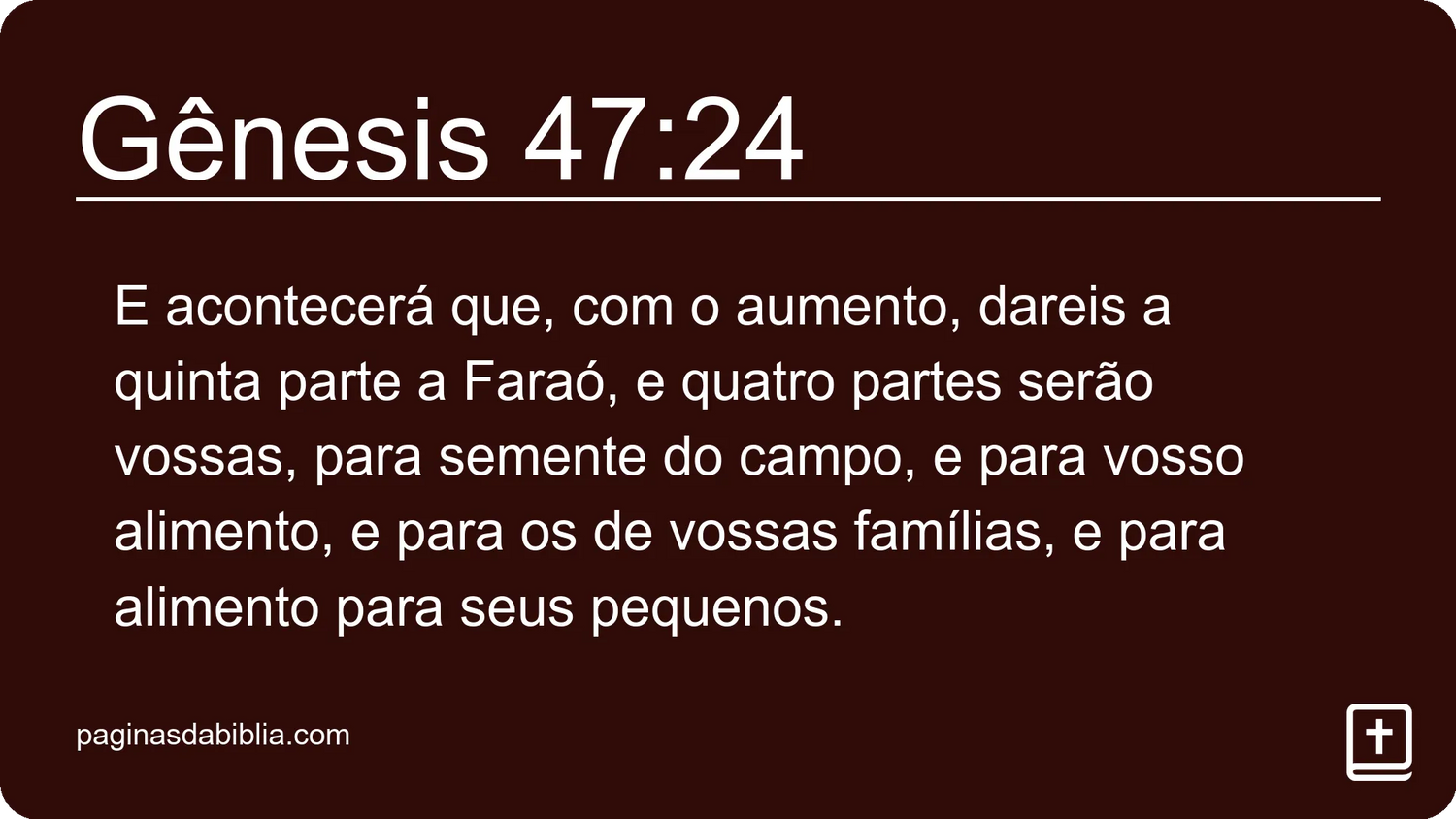 Gênesis 47:24