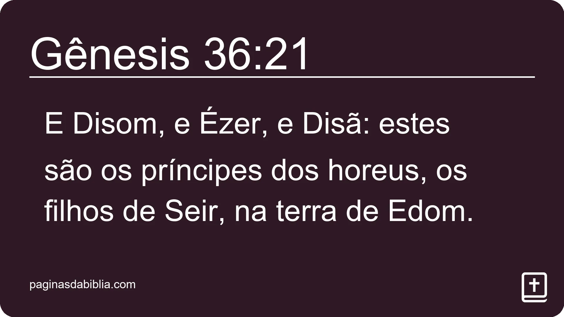 Gênesis 36:21