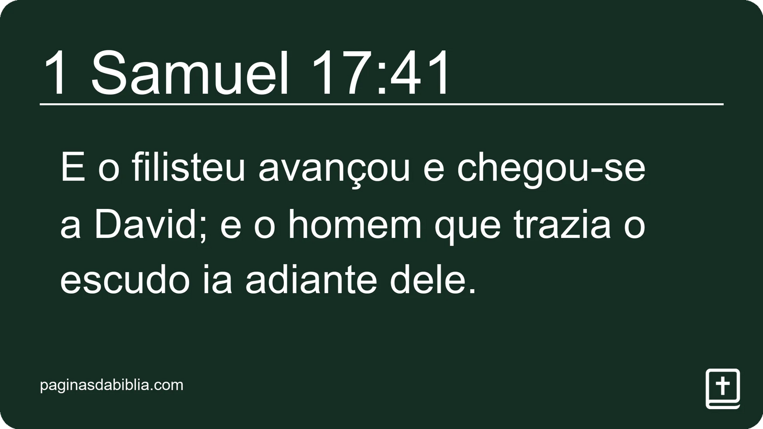 1 Samuel 17:41