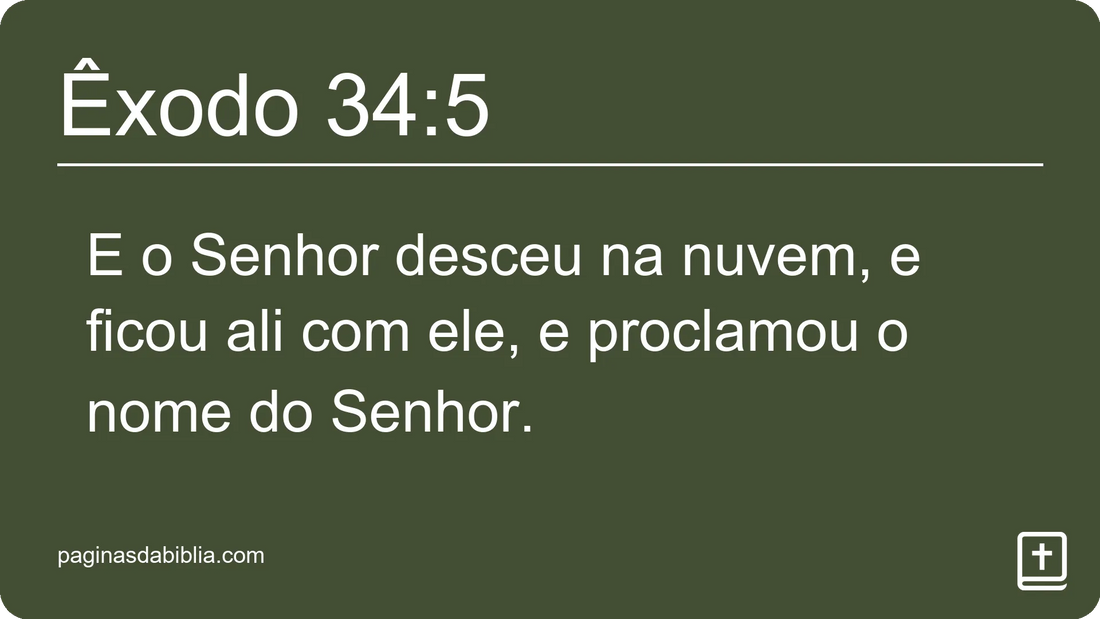 Êxodo 34:5