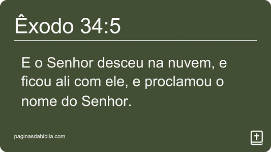 Êxodo 34:5