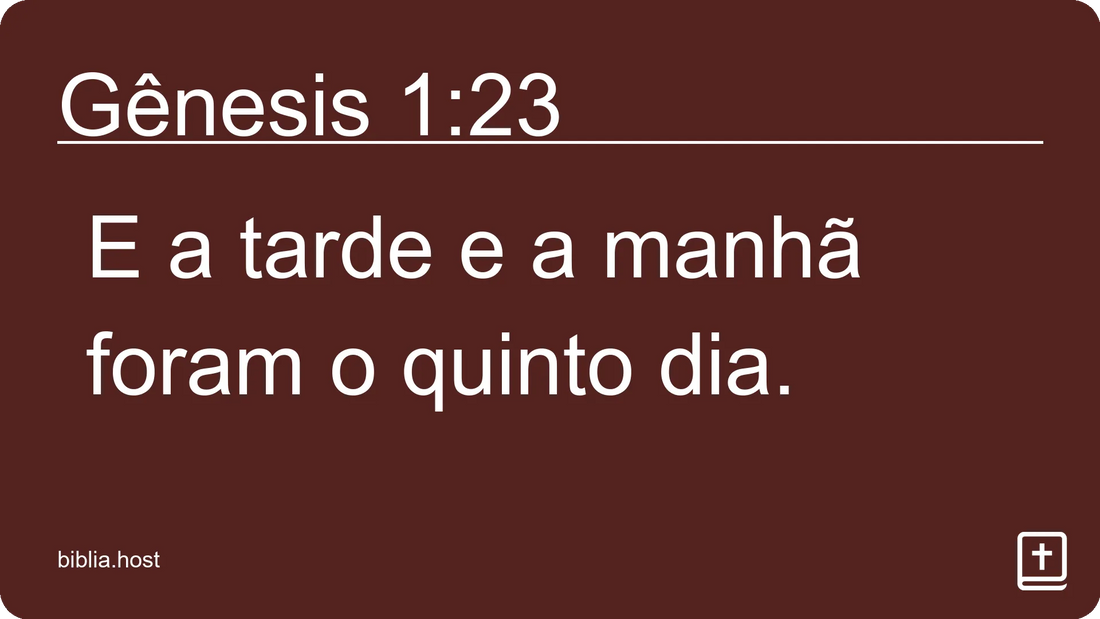 Gênesis 1:23