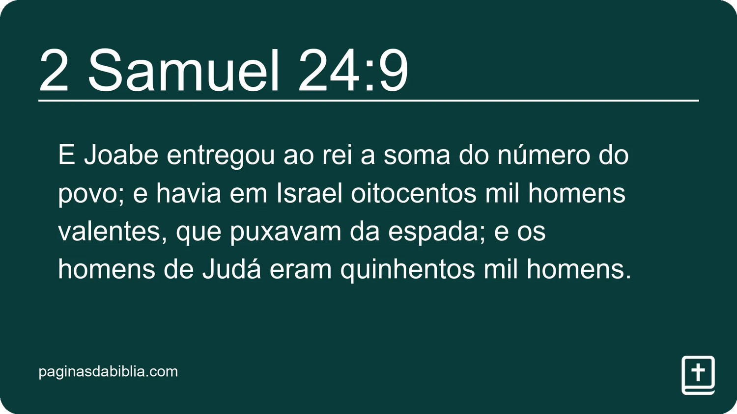 2 Samuel 24:9