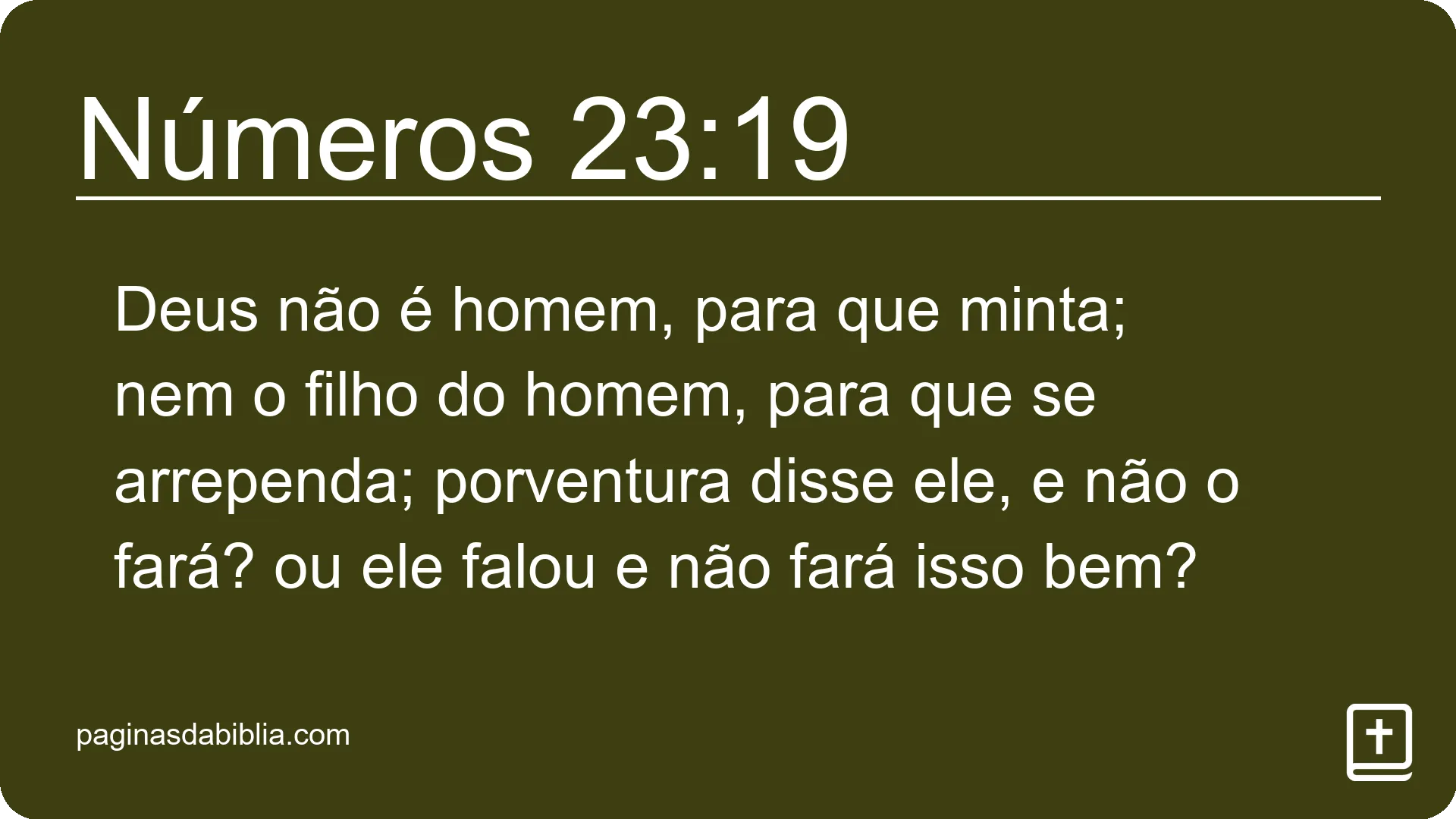 Números 23:19