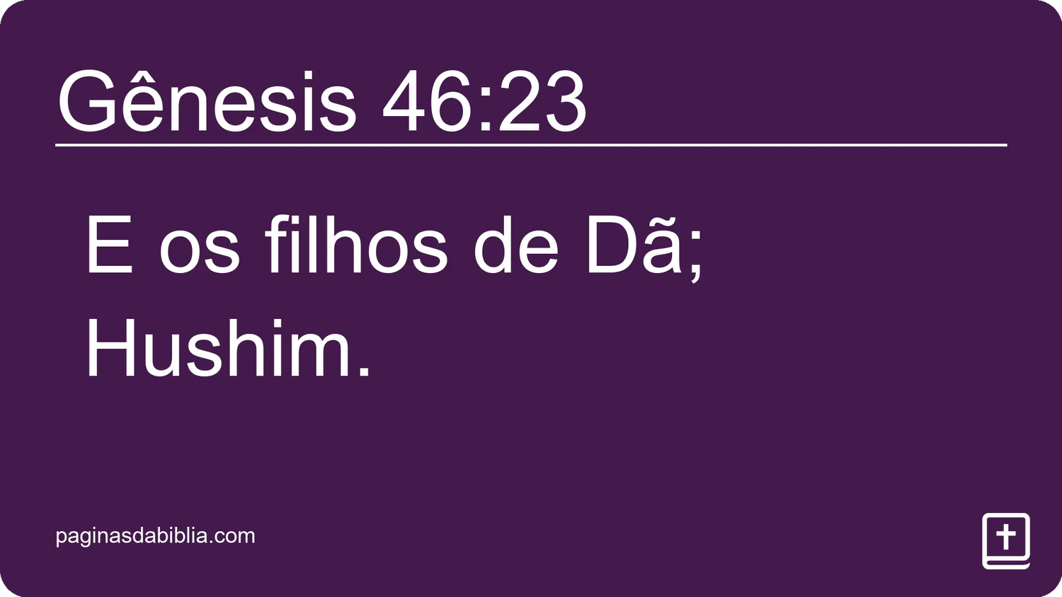 Gênesis 46:23