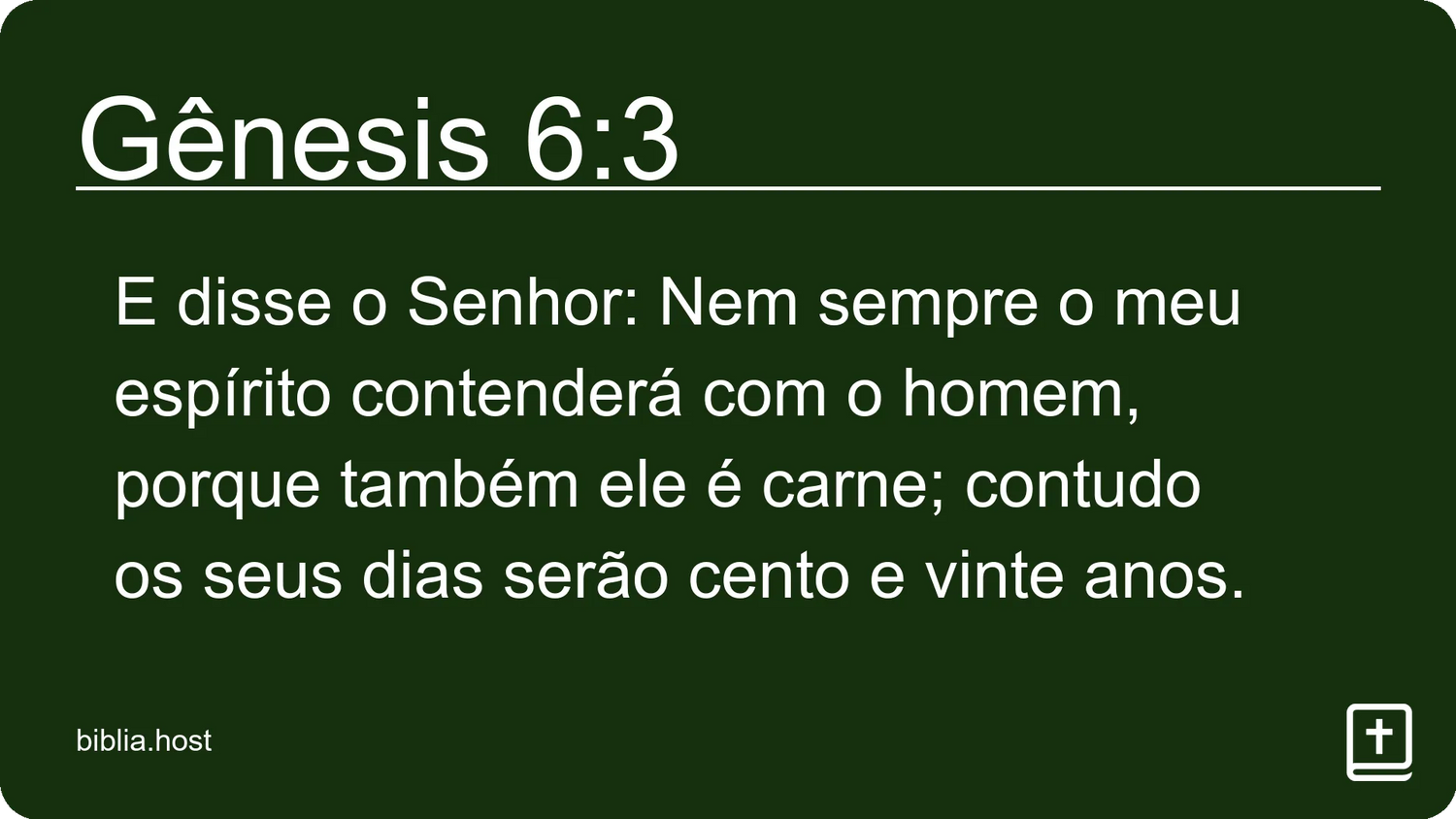 Gênesis 6:3