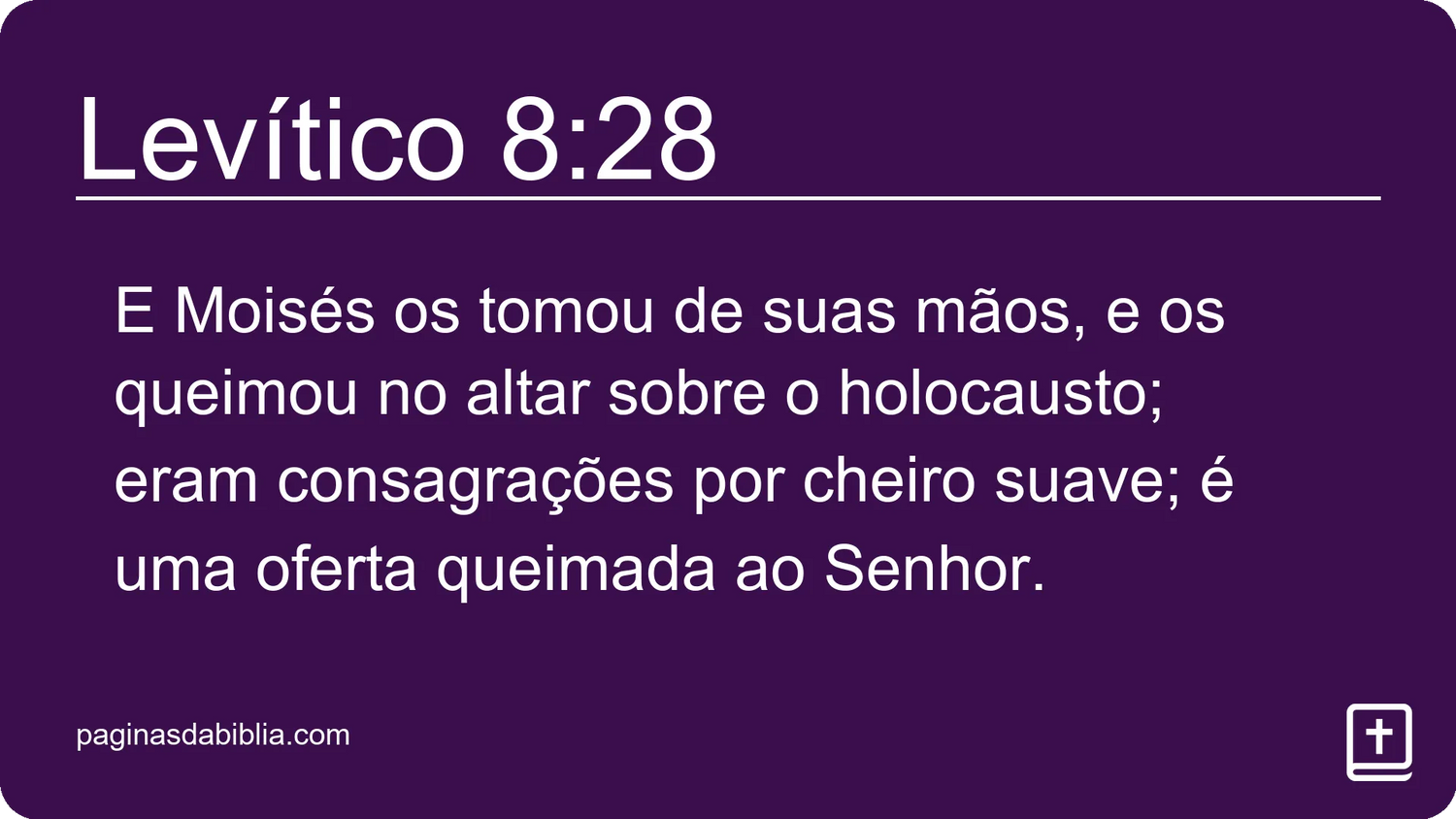 Levítico 8:28