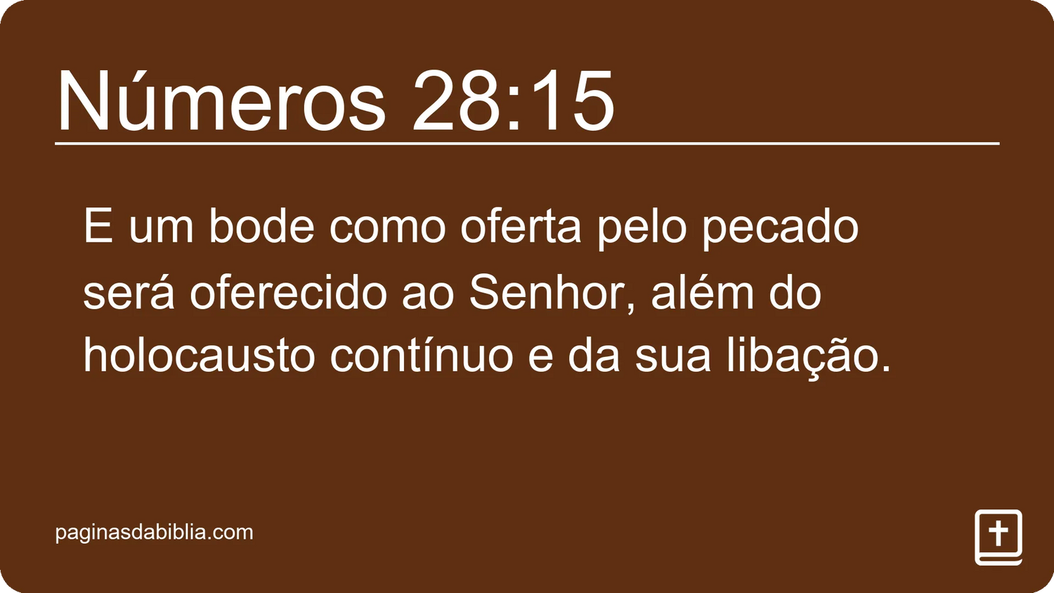 Números 28:15