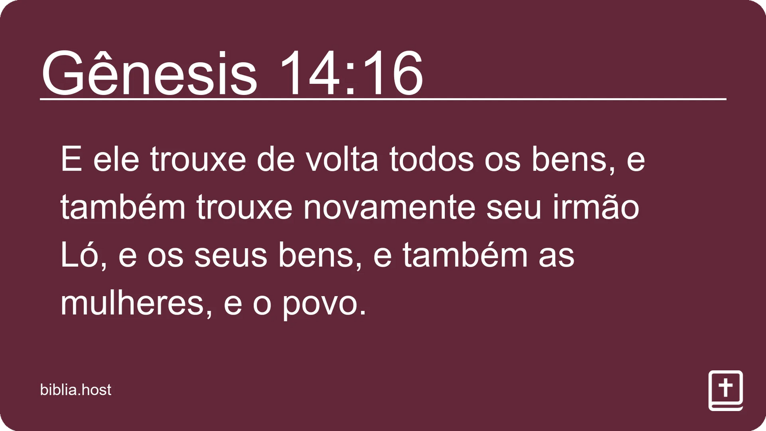 Gênesis 14:16