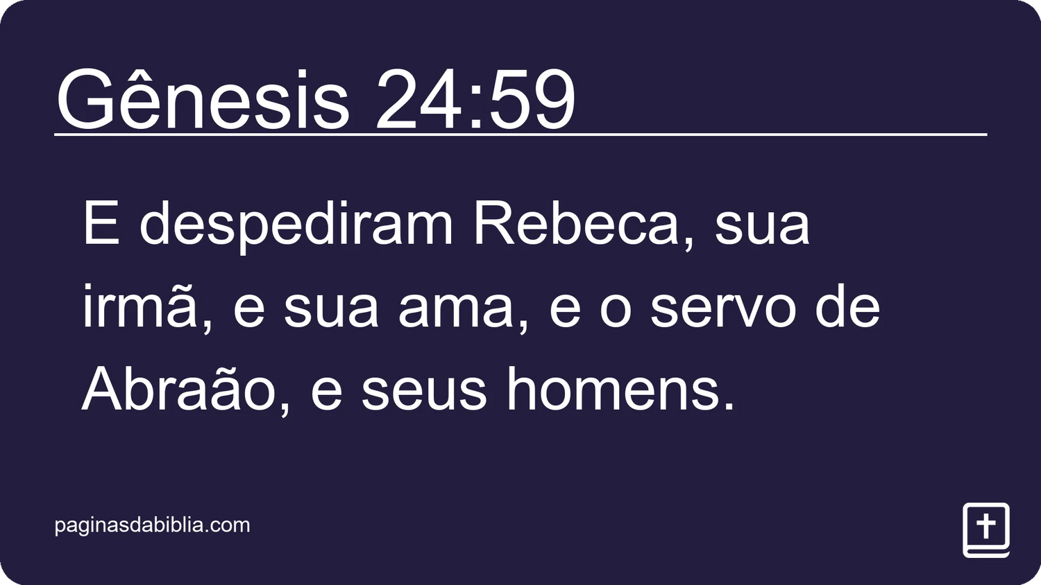 Gênesis 24:59