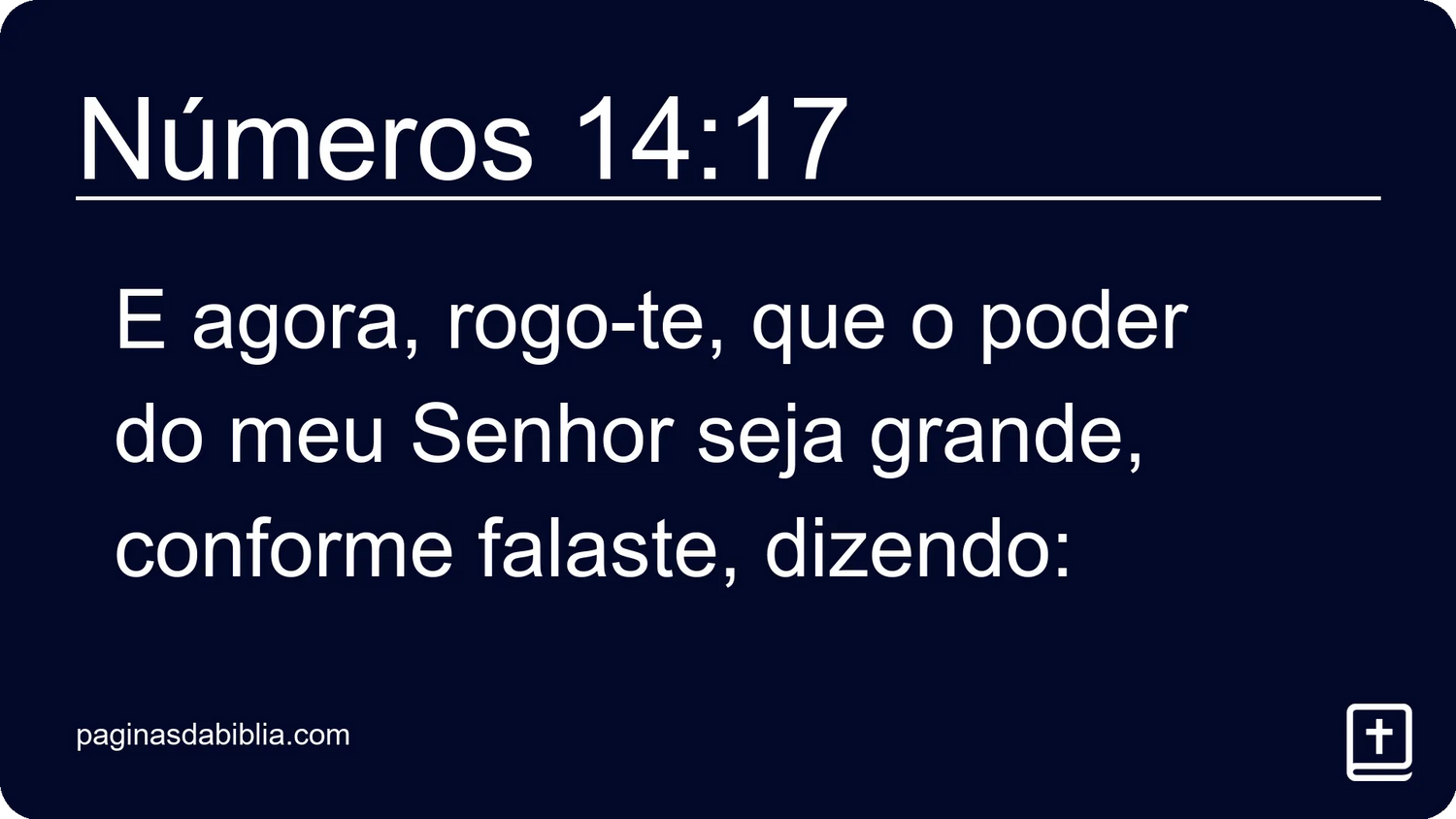 Números 14:17