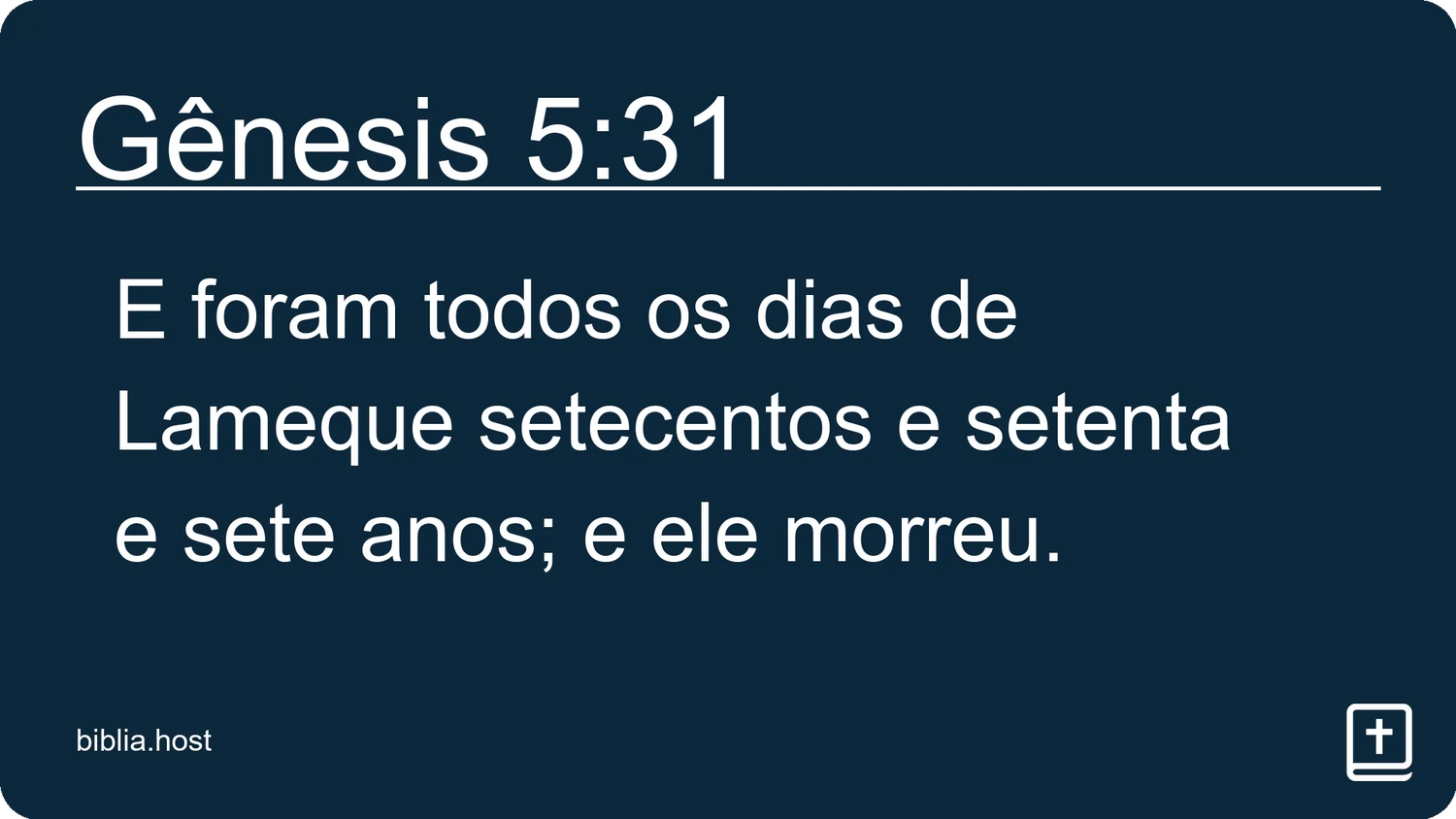 Gênesis 5:31