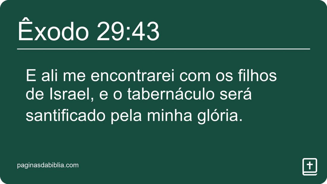 Êxodo 29:43