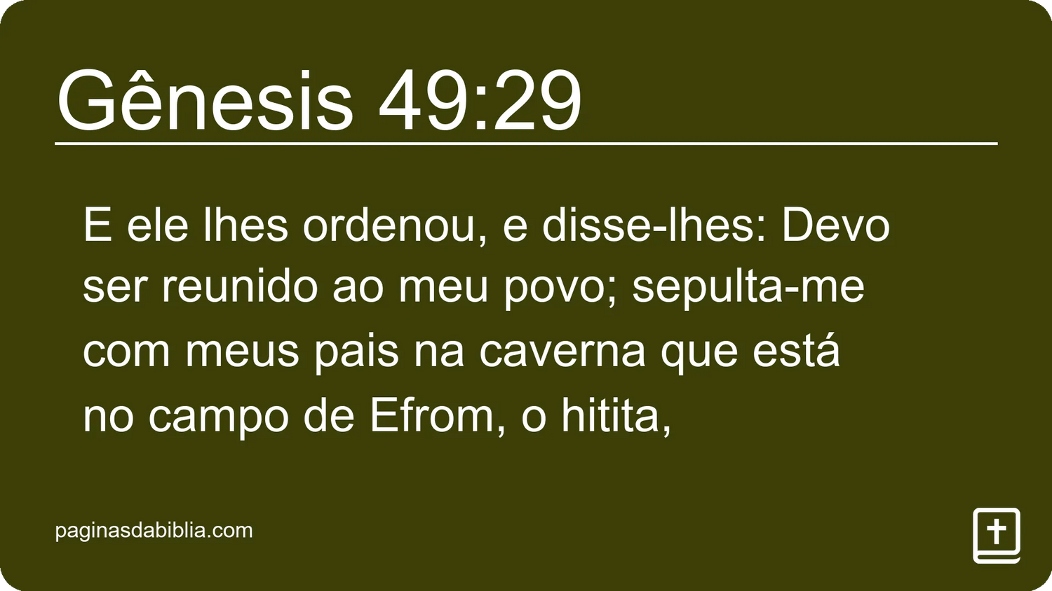 Gênesis 49:29