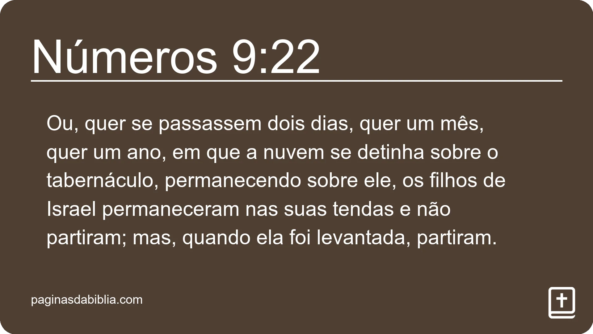 Números 9:22