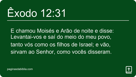 Êxodo 12:31