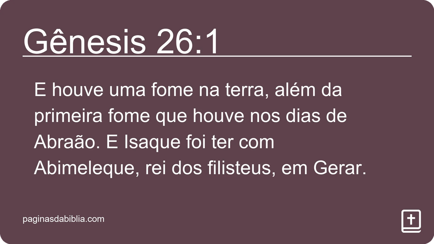 Gênesis 26:1