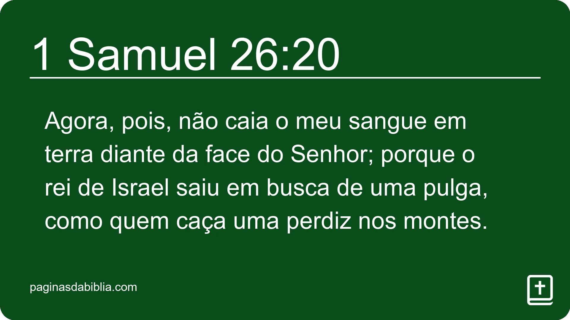 1 Samuel 26:20