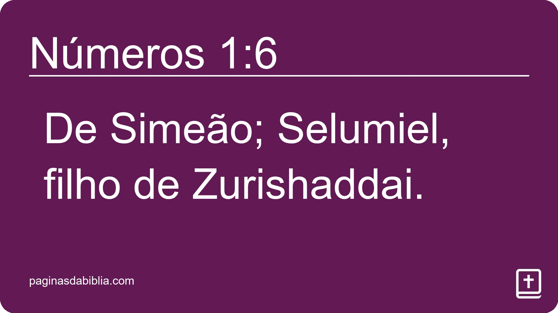 Números 1:6