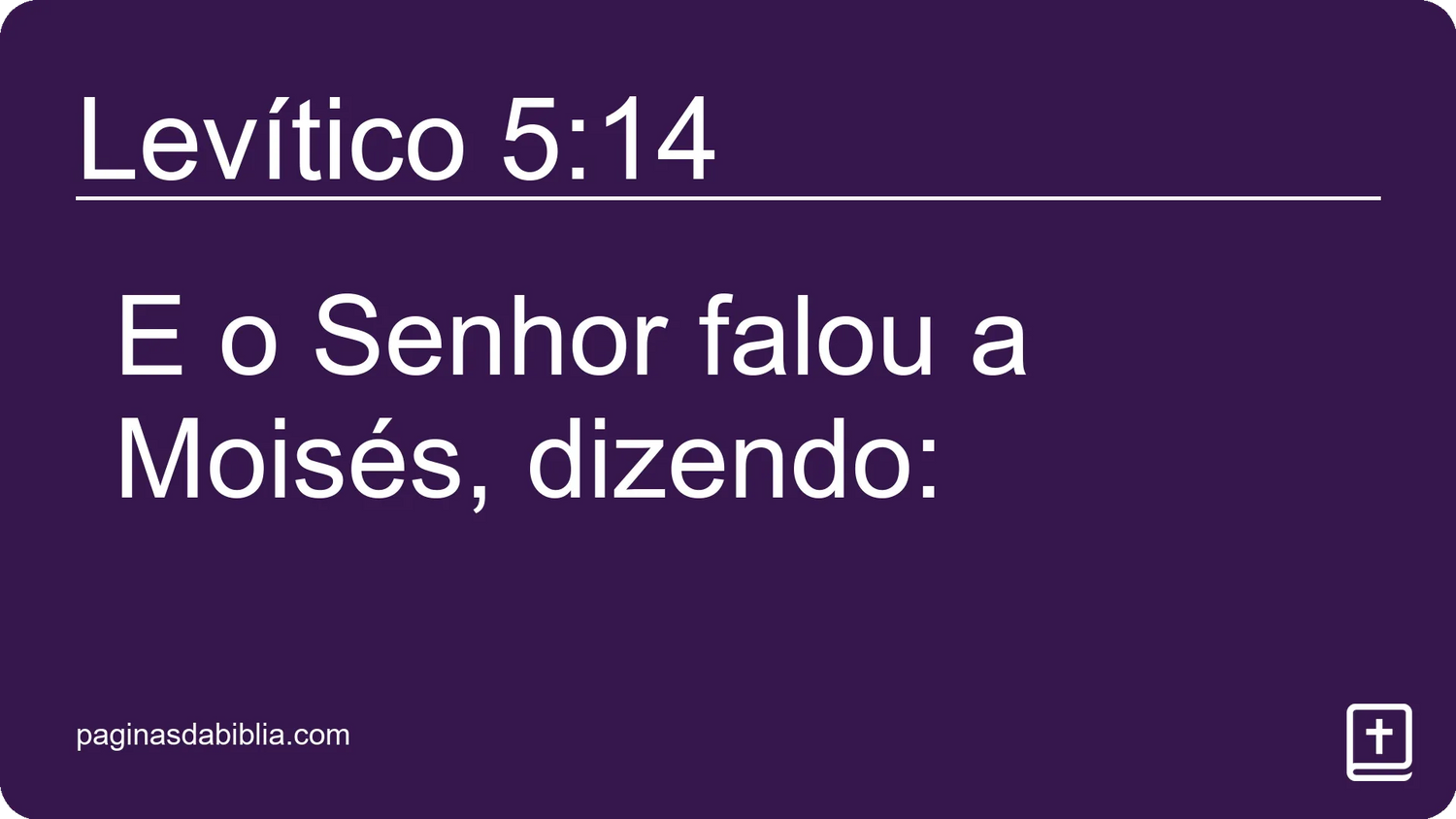 Levítico 5:14