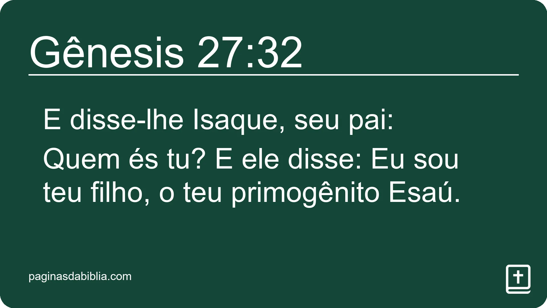 Gênesis 27:32