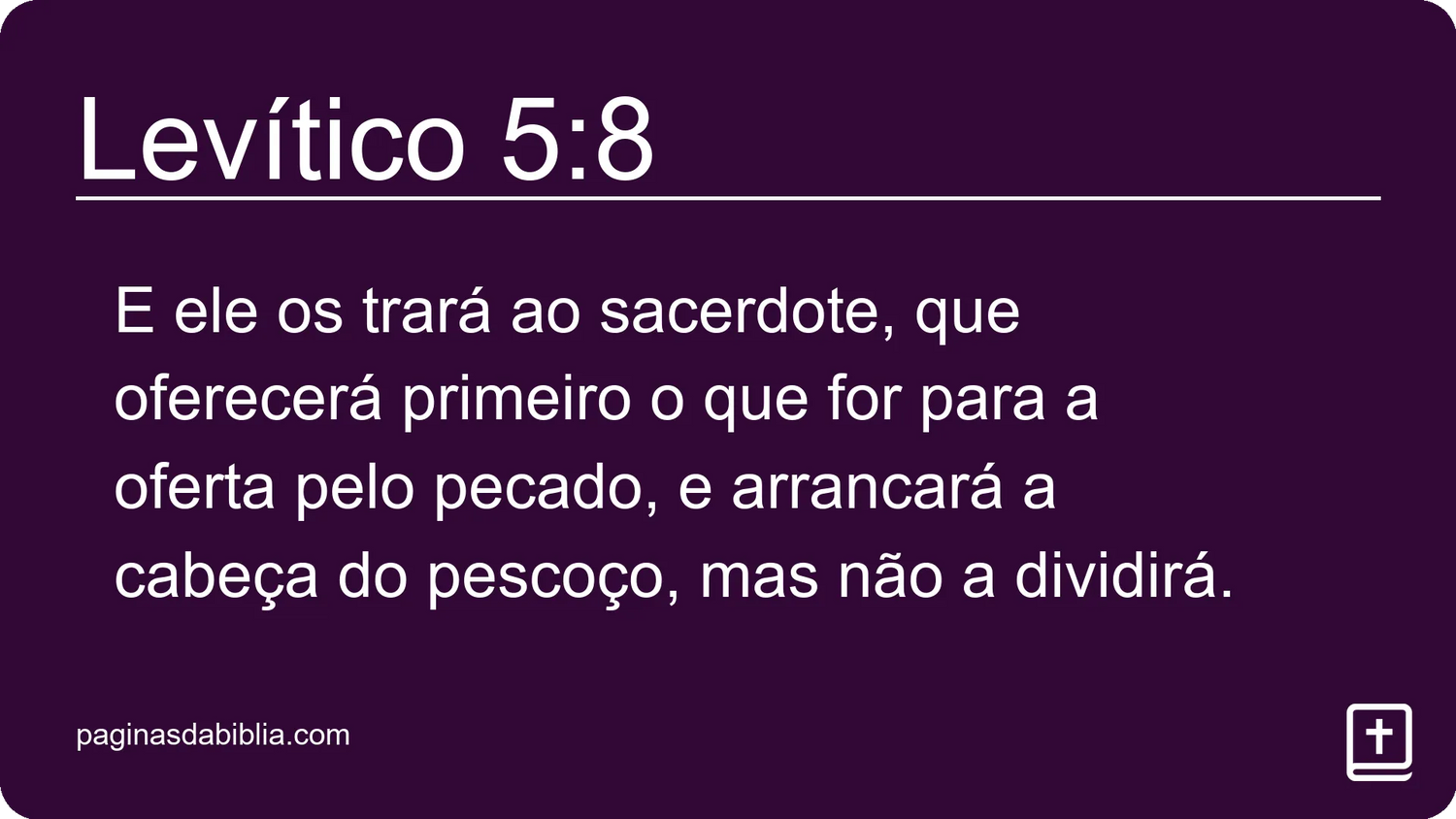 Levítico 5:8