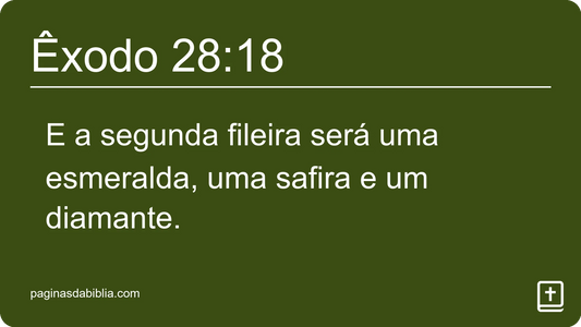 Êxodo 28:18