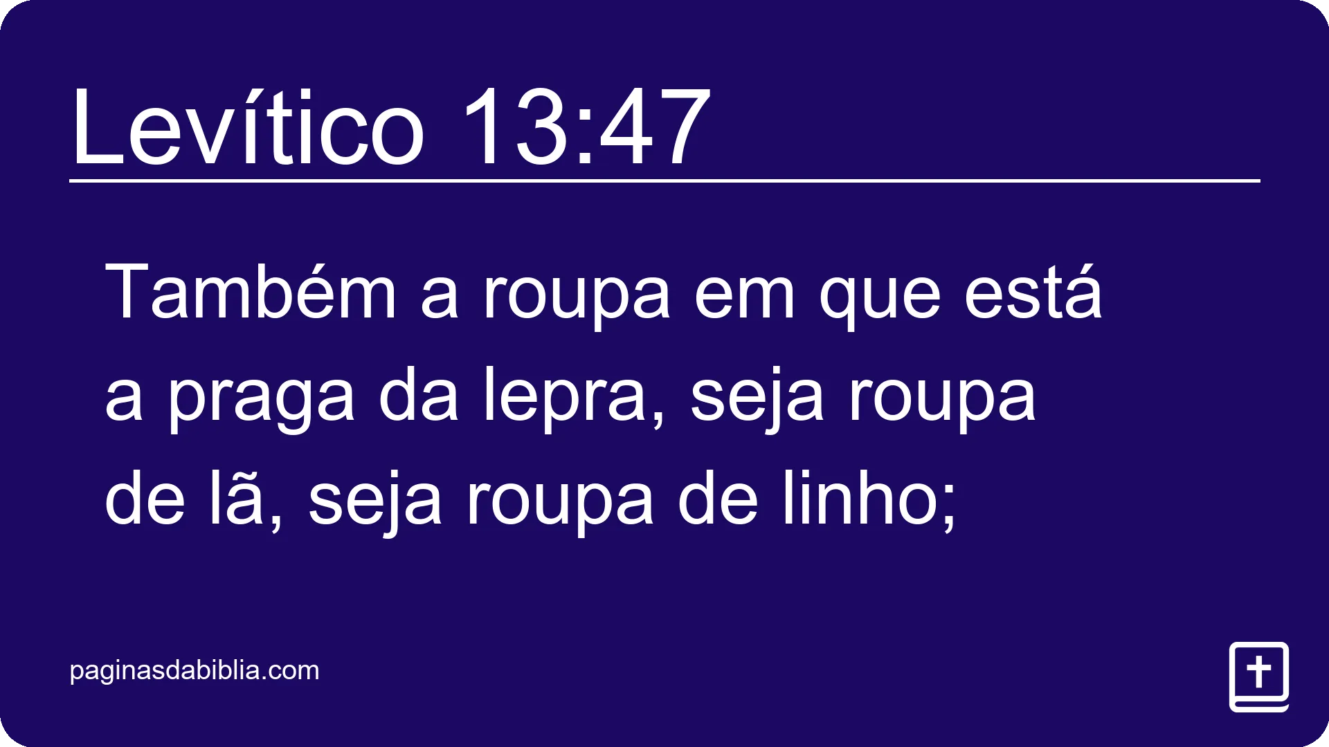 Levítico 13:47