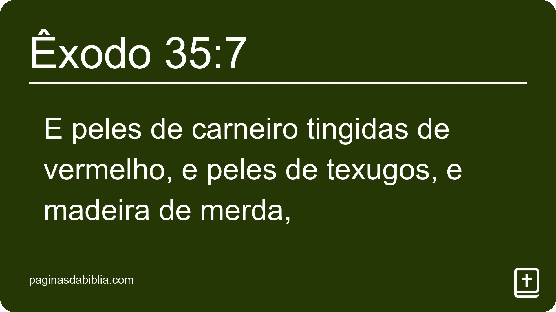 Êxodo 35:7