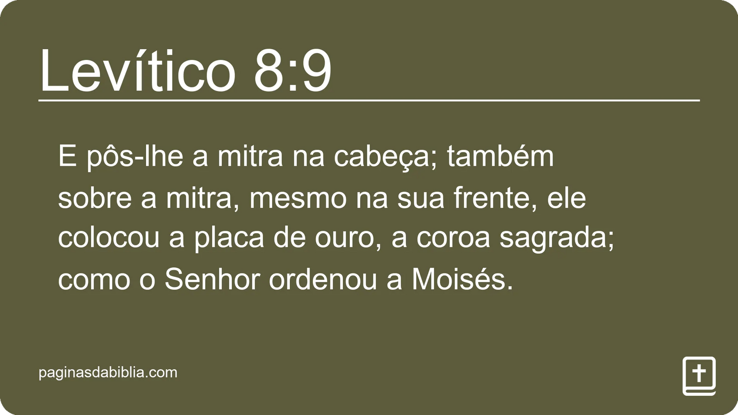 Levítico 8:9