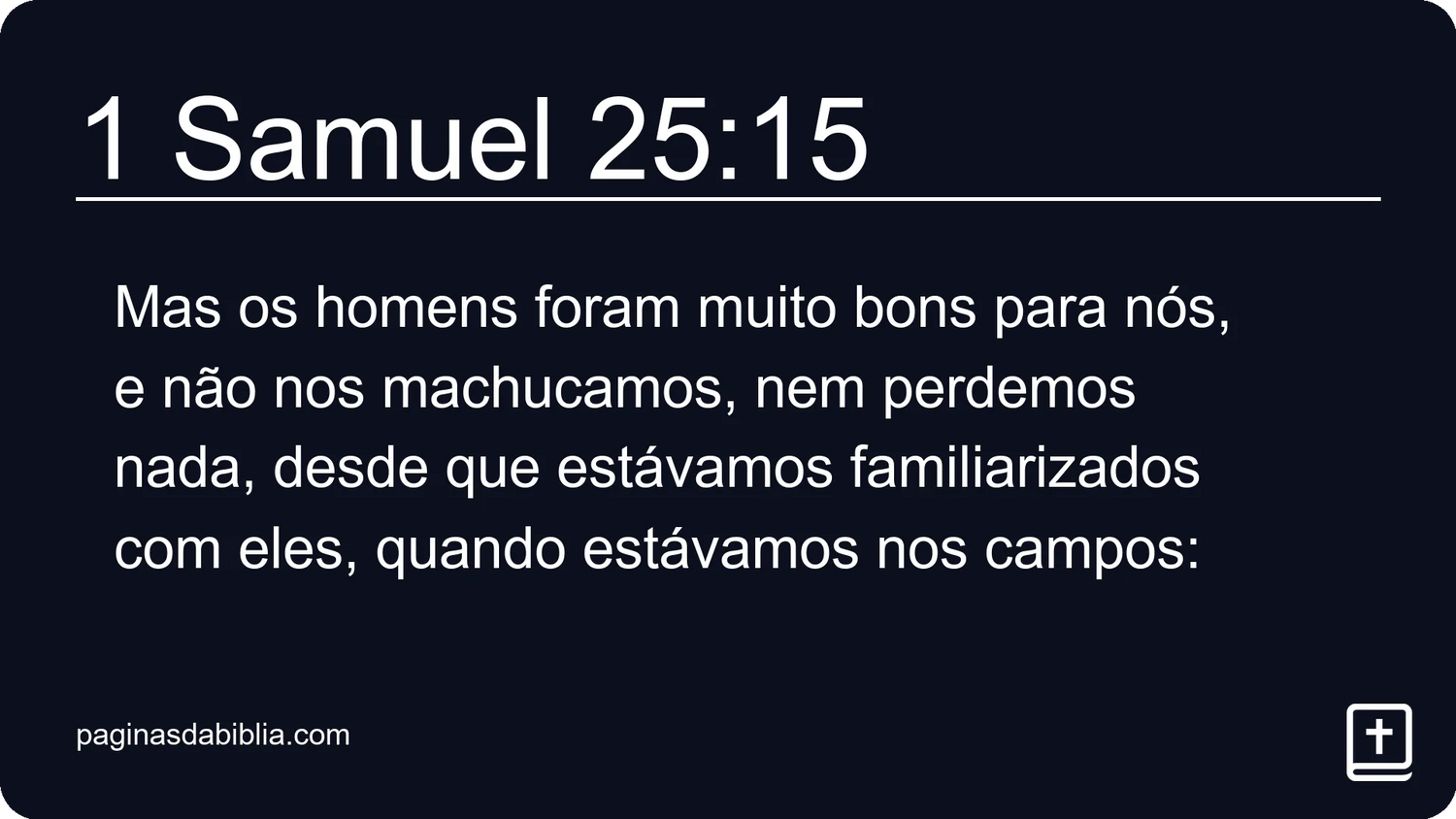 1 Samuel 25:15