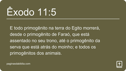 Êxodo 11:5