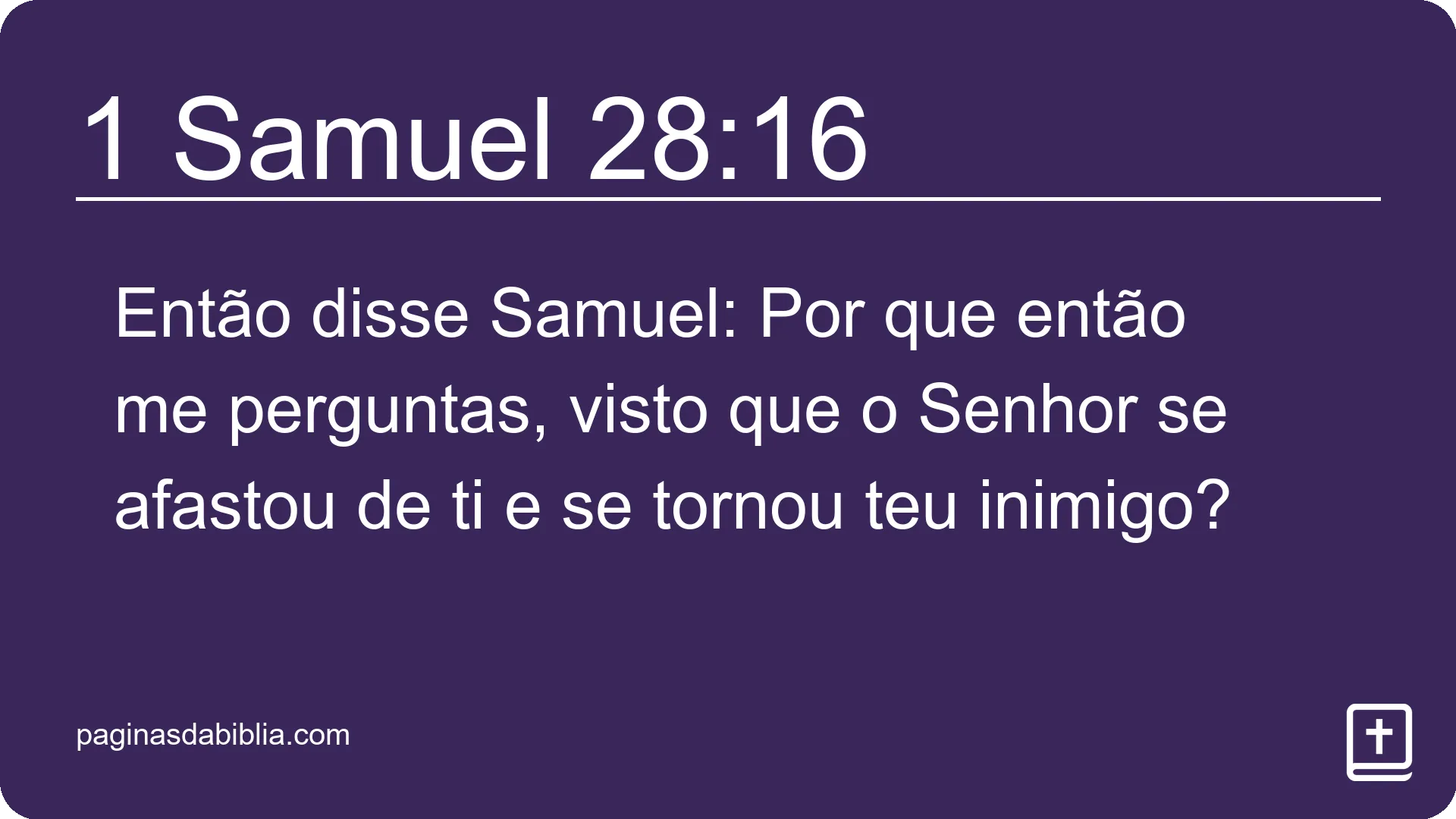 1 Samuel 28:16