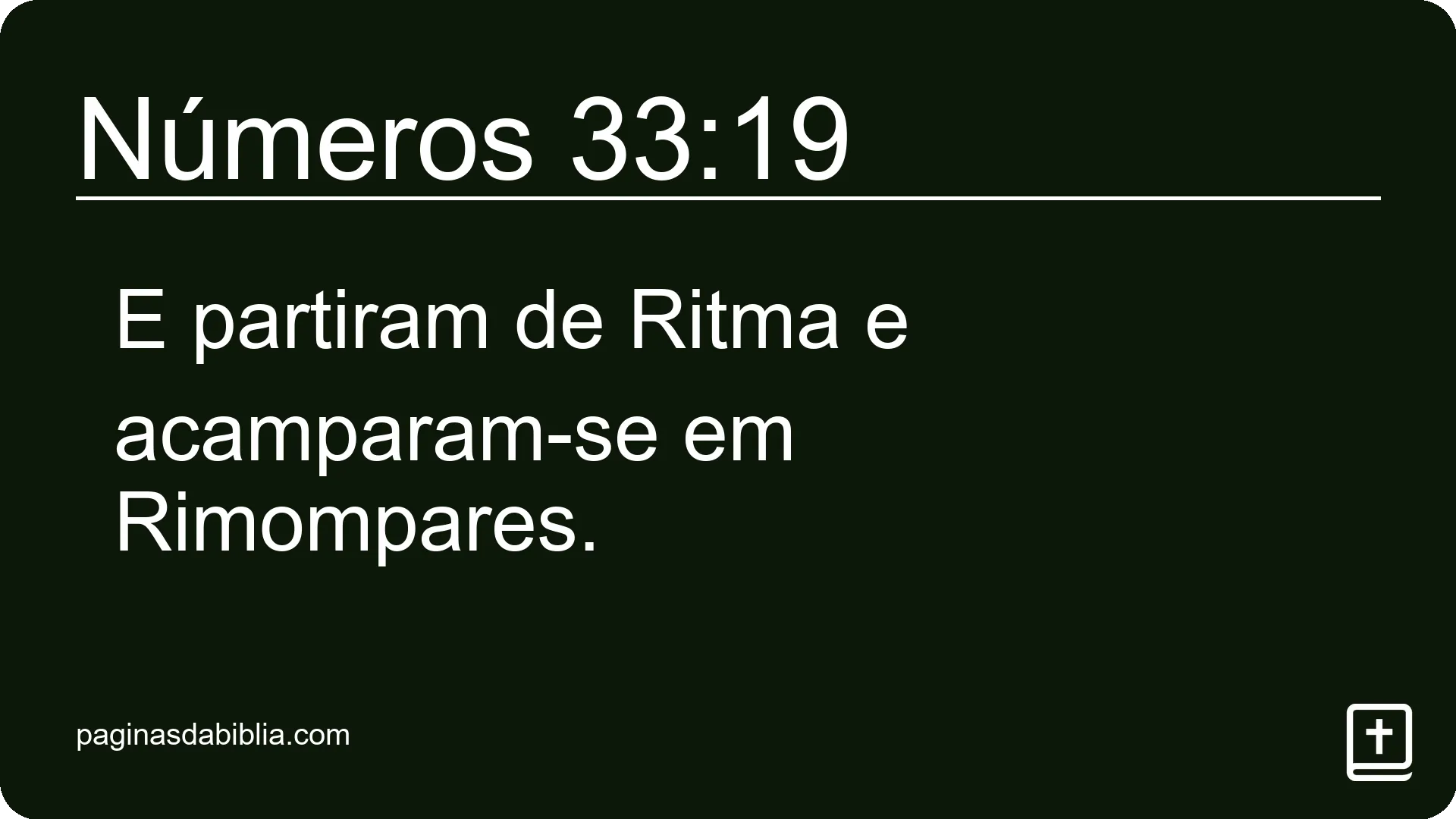 Números 33:19