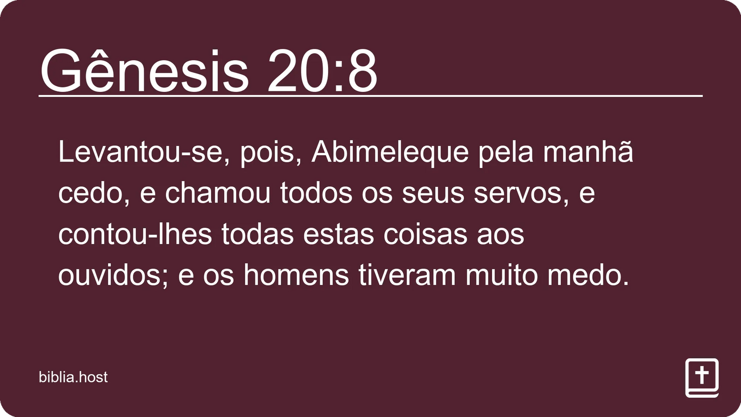 Gênesis 20:8