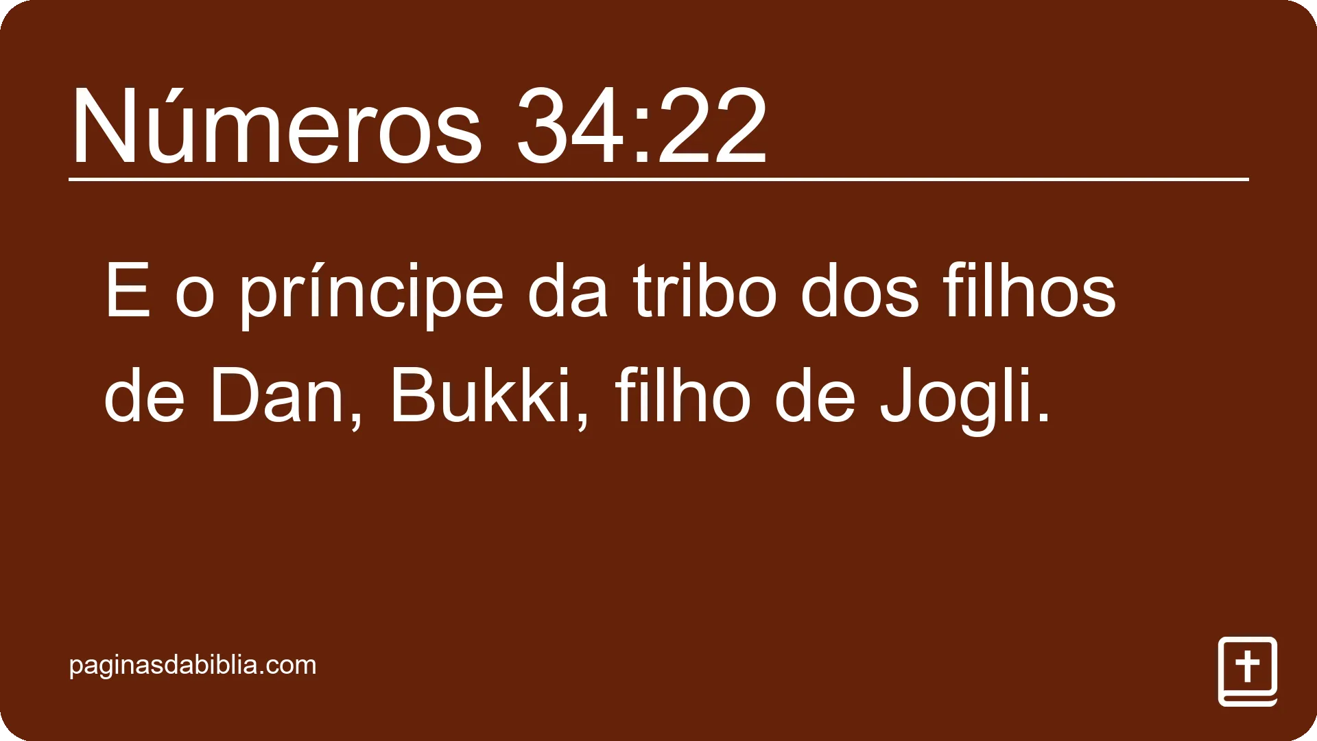 Números 34:22