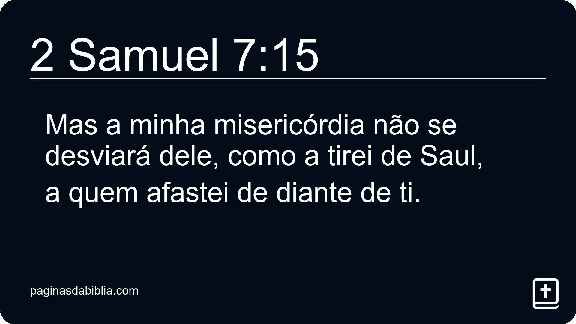 2 Samuel 7:15