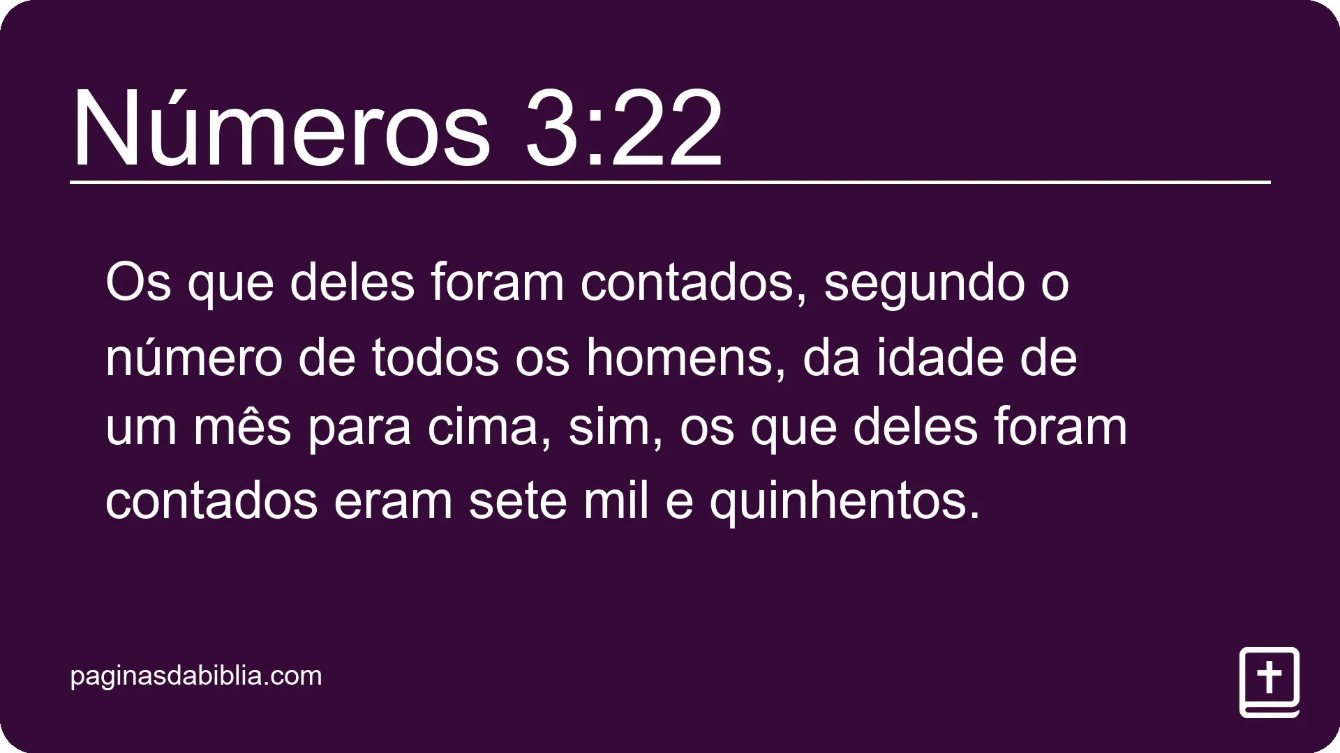 Números 3:22